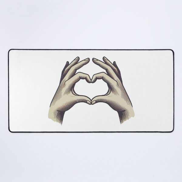 Item preview, Hand-Illustrated Gesture Forming a Heart Shape Symbolizing Love and Connection designed and sold by portokalis.