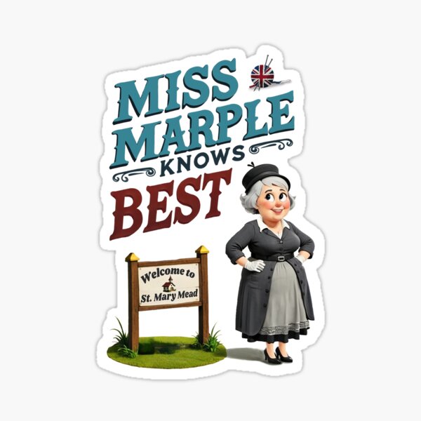 Item preview, Miss Marple Knows Best designed and sold by FunandWhimsy.