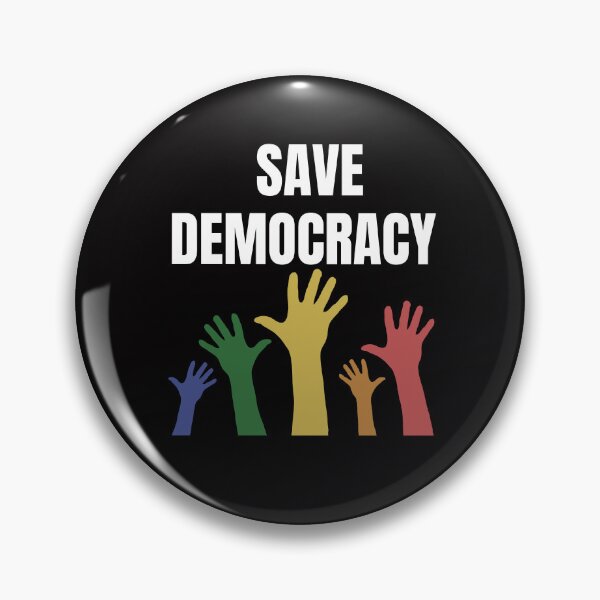 Item preview,  Save Democracy Hands Up RETRO designed and sold by Minimalismat.