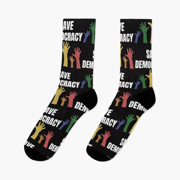 Item preview,  Save Democracy Hands Up RETRO designed and sold by Minimalismat.