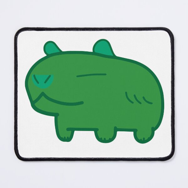 Item preview, Green Capybara (2025) designed and sold by MiscibilityArt.