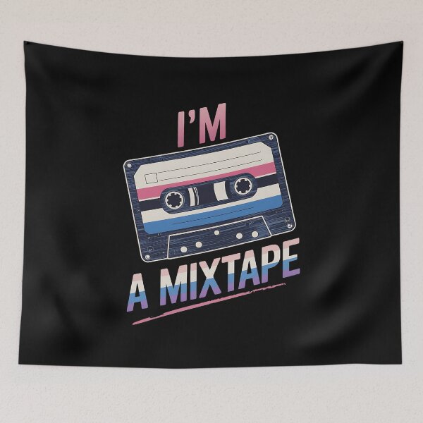 Item preview, Im A Mixtape Genderfluid Pride Flag LGBTQ designed and sold by tearbytea.