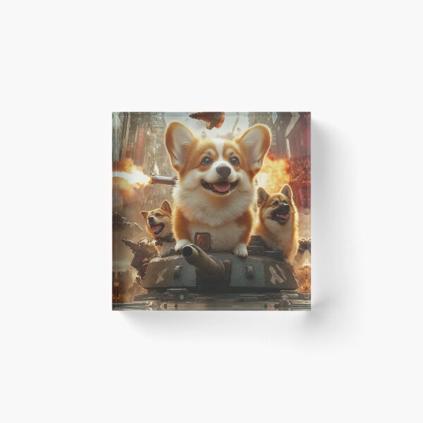 Item preview, Corgi War: Battle Paws | T-Shirt | Collection 1-2 designed and sold by BatkuzaHUB.
