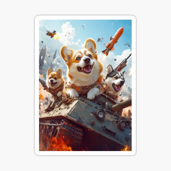 Item preview, Corgi War: Battle Paws | T-Shirt | Collection 1-3 designed and sold by BatkuzaHUB.