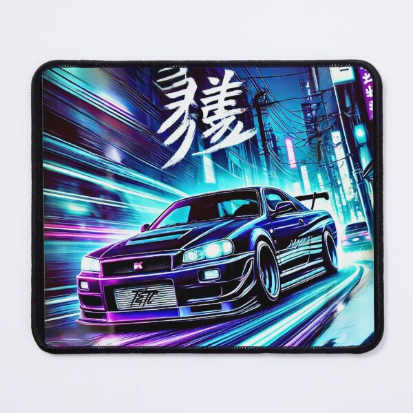 Item preview, R34 Nissan Skyline GT-R Midnight Purple Racing Tokyo designed and sold by ThrottleNThread.