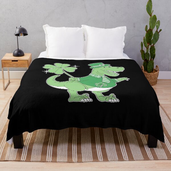 Item preview, Kid's Dinosaur St Patricks Day Shamrock designed and sold by tearbytea.