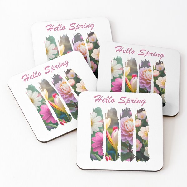 Item preview, "Hello Spring" – Cheerful Floral & Nature-Inspired Seasonal Design designed and sold by Colorful-Garden.