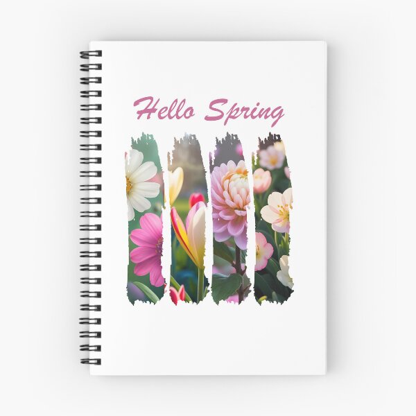 Item preview, "Hello Spring" – Cheerful Floral & Nature-Inspired Seasonal Design designed and sold by Colorful-Garden.