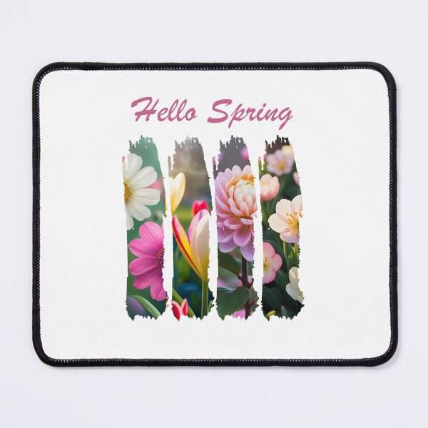 Item preview, "Hello Spring" – Cheerful Floral & Nature-Inspired Seasonal Design designed and sold by Colorful-Garden.