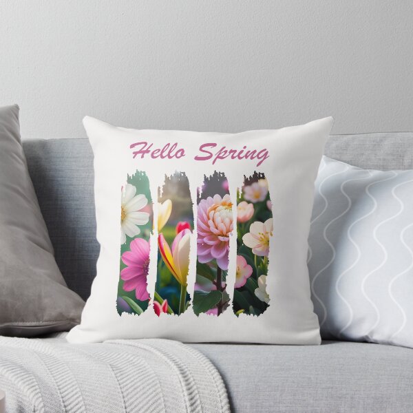 Item preview, "Hello Spring" – Cheerful Floral & Nature-Inspired Seasonal Design designed and sold by Colorful-Garden.