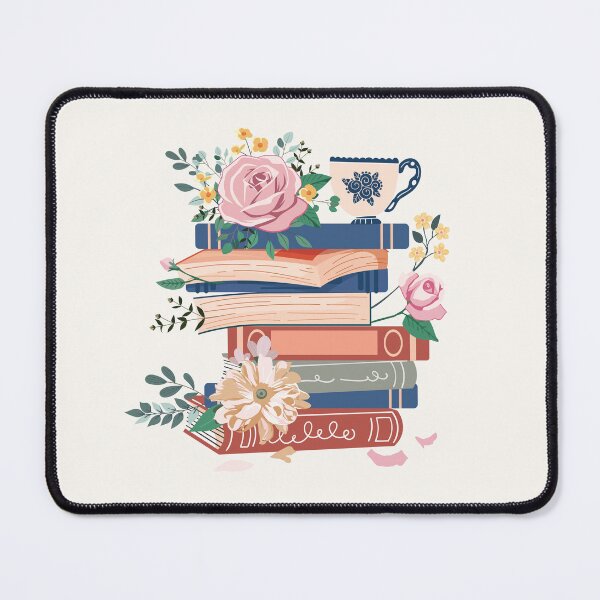 Item preview, Books With Flowers and Classic Tea Cup designed and sold by moodboardhaven.
