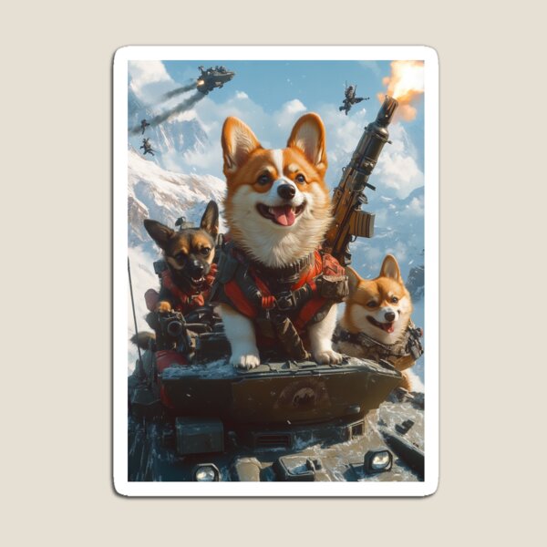 Item preview, Corgi War: Battle Paws | T-Shirt | Collection 1-4 designed and sold by BatkuzaHUB.