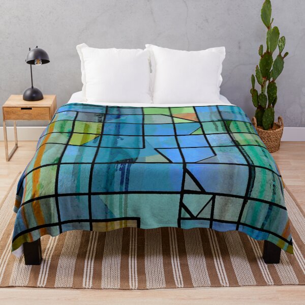 Item preview, Blue Grid designed and sold by ViaARTfactory.