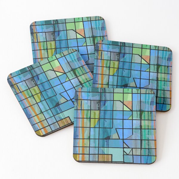Item preview, Blue Grid designed and sold by ViaARTfactory.