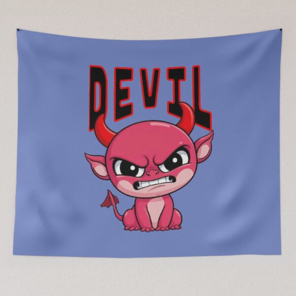 Item preview, Devil - Cute Angry Cartoon Devil designed and sold by LMoonDesigns.