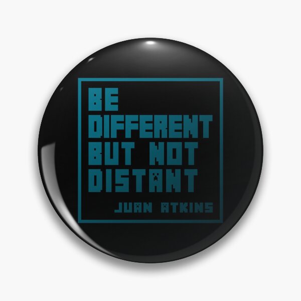 Item preview, Design on Phrase by Juan Atkins BLUE Version, electronic vibes, Detroit, logo designed and sold by parissiArt.
