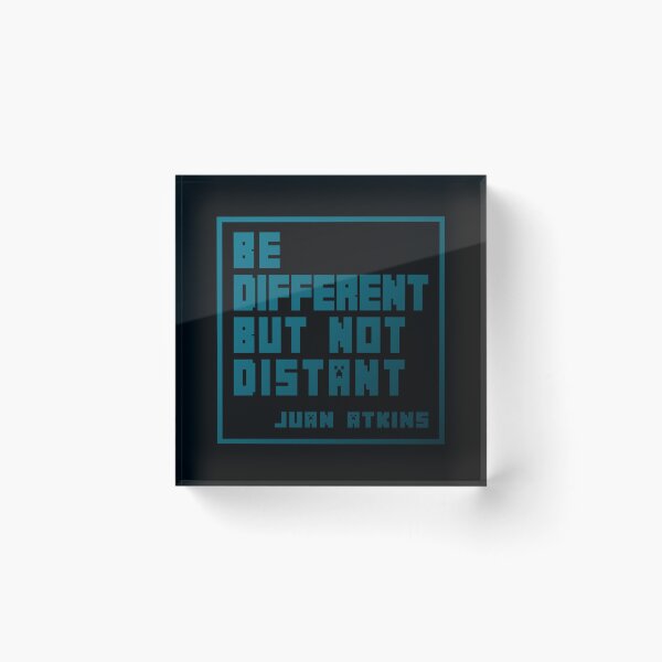 Item preview, Design on Phrase by Juan Atkins BLUE Version, electronic vibes, Detroit, logo designed and sold by parissiArt.