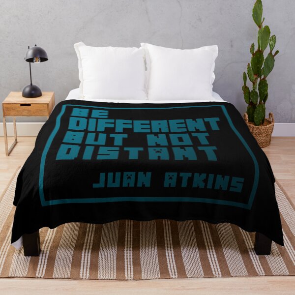 Item preview, Design on Phrase by Juan Atkins BLUE Version, electronic vibes, Detroit, logo designed and sold by parissiArt.