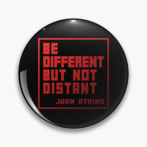 Item preview, Design on Phrase by Juan Atkins RED Version, electronic vibes, Detroit, logo designed and sold by parissiArt.