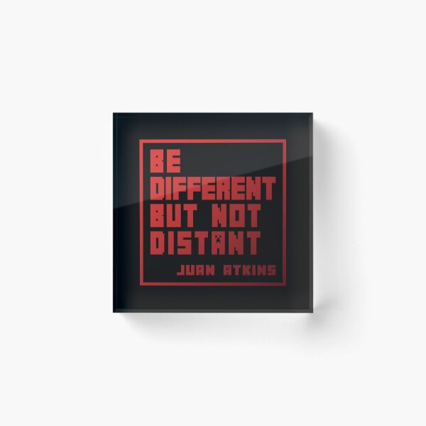 Item preview, Design on Phrase by Juan Atkins RED Version, electronic vibes, Detroit, logo designed and sold by parissiArt.