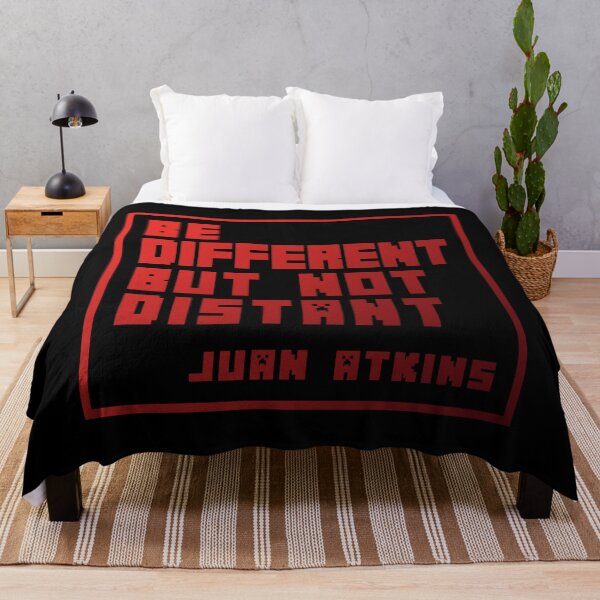 Item preview, Design on Phrase by Juan Atkins RED Version, electronic vibes, Detroit, logo designed and sold by parissiArt.