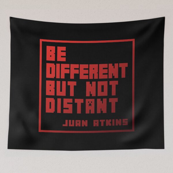 Item preview, Design on Phrase by Juan Atkins RED Version, electronic vibes, Detroit, logo designed and sold by parissiArt.