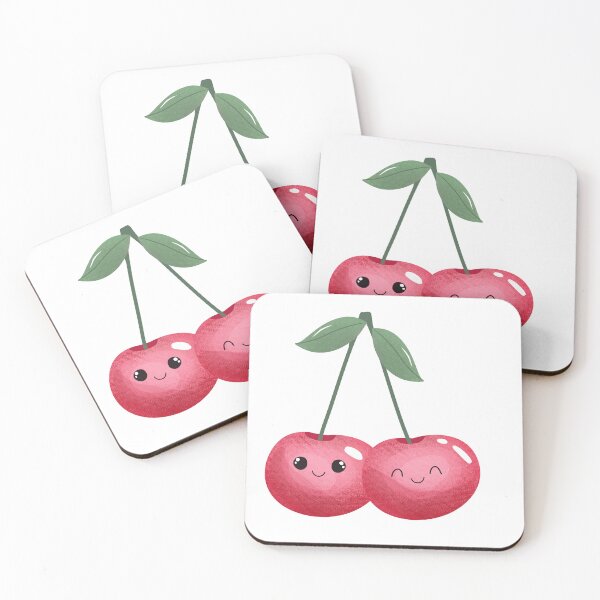 Item preview, Adorable Cherry Duo — Cute and Playful Fruit Design designed and sold by CozyArtCo.