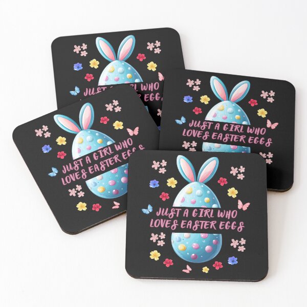 Item preview, Just A Girl Who Loves Easter Eggs Happy Easter designed and sold by Maggie Mustard.
