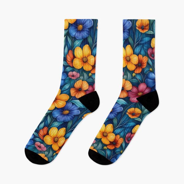 Item preview, Brightly colored floral artwork featuring vibrant petals and lush green foliage designed and sold by EL-Lebedenko.