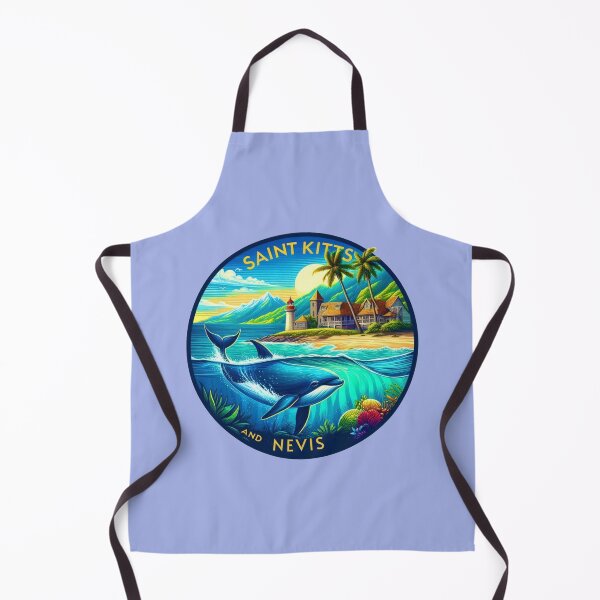 Item preview, Saint Kitts and Nevis - Dolphin designed and sold by Myra365Art.