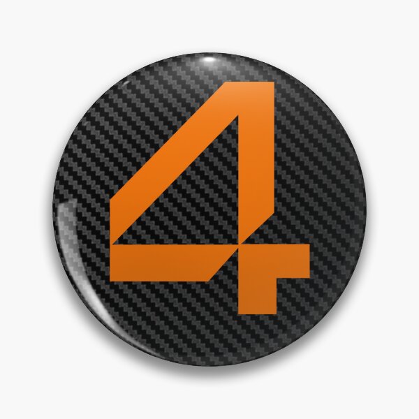 Item preview, F1 2025 Lando Norris carbon fibre Black and orange designed and sold by Pink Polar F1.