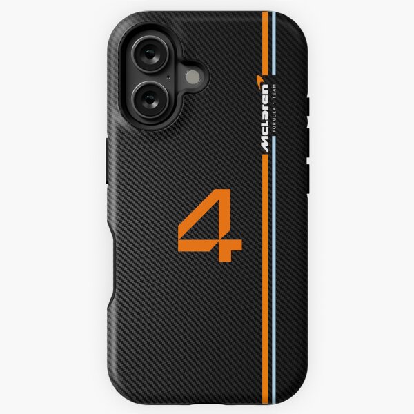 Item preview, F1 2025 Lando Norris carbon fibre Black and orange designed and sold by Pink Polar F1.