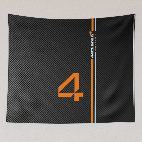 Item preview, F1 2025 Lando Norris carbon fibre Black and orange designed and sold by Pink Polar F1.