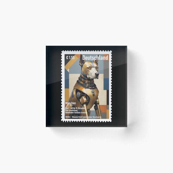 Artikelvorschau, Briefmarke, Ausstellung München Deutschland 1,55 € entworfen und verkauft von Museum Of Non-Existing Art.