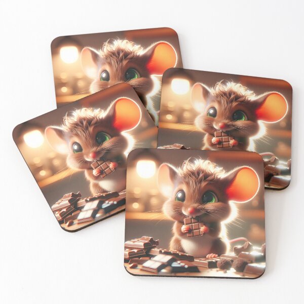 Item preview, Little sweet chocolate mouse designed and sold by QuanntixArt.