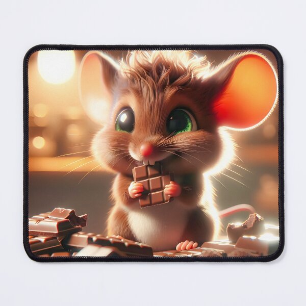 Item preview, Little sweet chocolate mouse designed and sold by QuanntixArt.