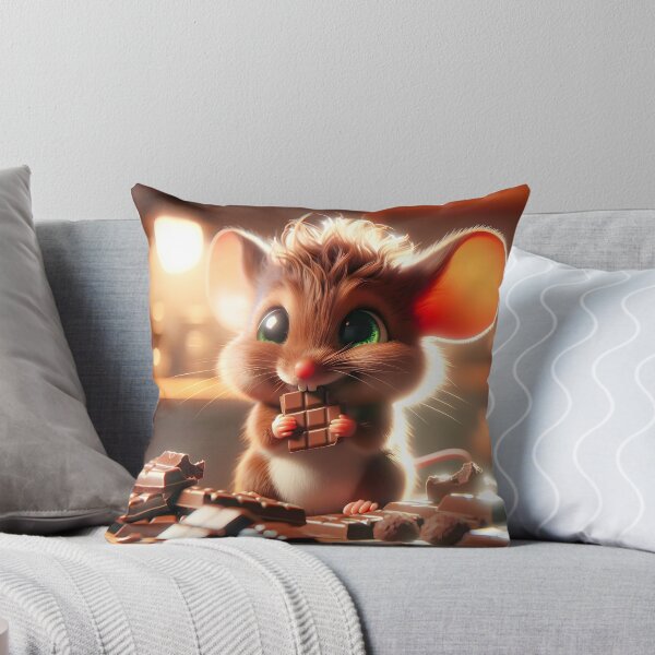 Item preview, Little sweet chocolate mouse designed and sold by QuanntixArt.