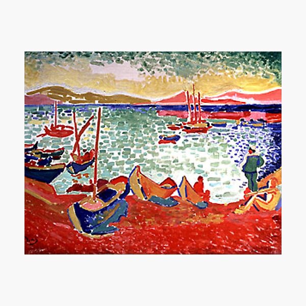 Item preview, Boats in the Port of Collioure by André Derain 1905  Big better for art prints designed and sold by CristalleLisa.