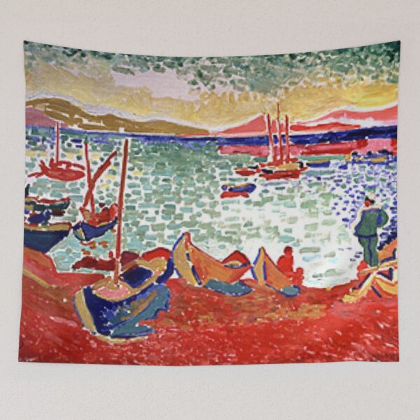 Item preview, Boats in the Port of Collioure by André Derain 1905  Big better for art prints designed and sold by CristalleLisa.