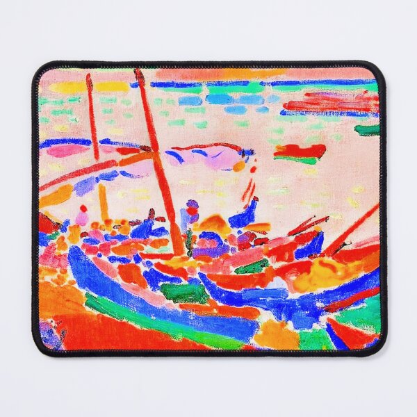 Item preview, Fishing Boats at Collioure by Andre Derain (Fauvist artist who worked with Matisse.) Bateaux de pêche, Collioure (1905) designed and sold by CristalleLisa.