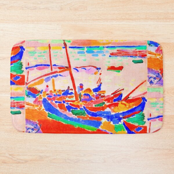 Item preview, Fishing Boats at Collioure by Andre Derain  (Fauvist artist who worked with Matisse.)  Bateaux de pêche, Collioure (1905)  designed and sold by CristalleLisa.