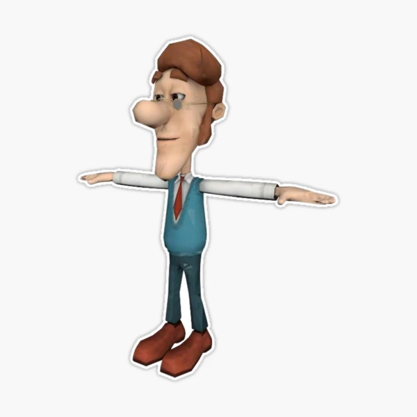 Shonk T-Pose Sticker for Sale by JammingSlowly