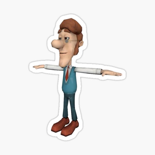 T Posing Stickers for Sale