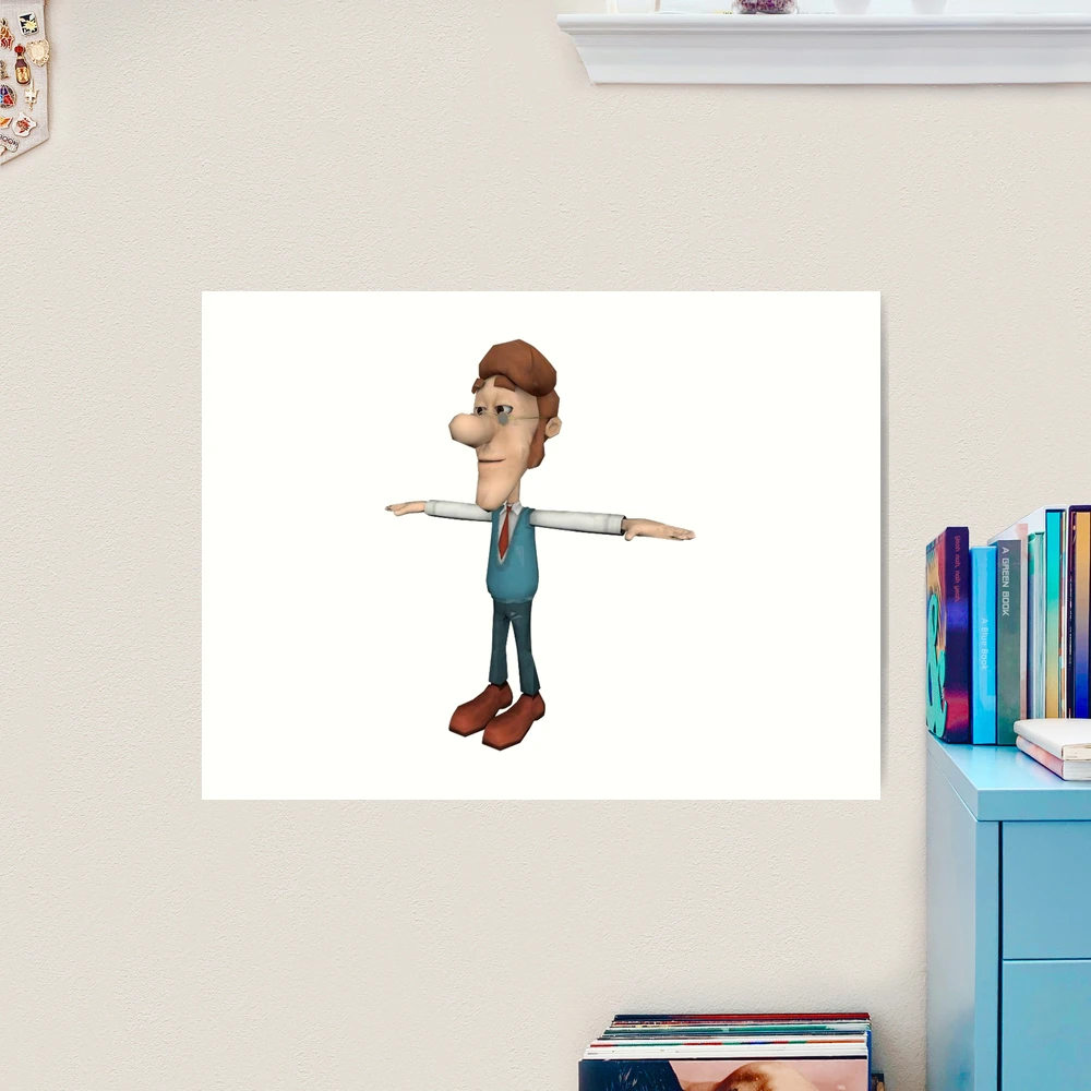 T Pose Poster for Sale by WalrusClothesCo