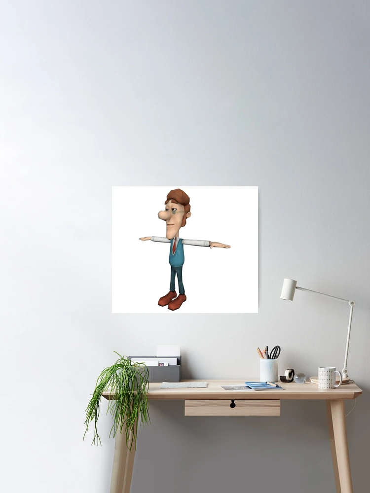 T Pose Poster for Sale by WalrusClothesCo