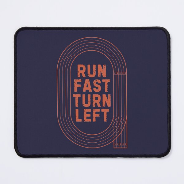 Item preview, Run Fast Turn Left Motivational Track Running designed and sold by StrideSuccess.