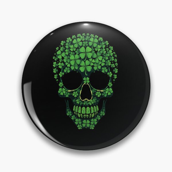 Item preview, Shamrock Skull St. Patrick’s Day Gothic Irish Luck designed and sold by svarupa.