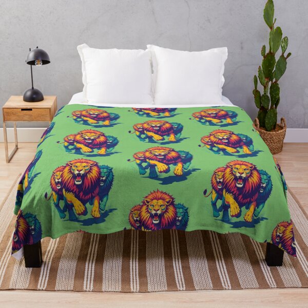 Item preview, Pop art style wild lions designed and sold by Dogandesighn.