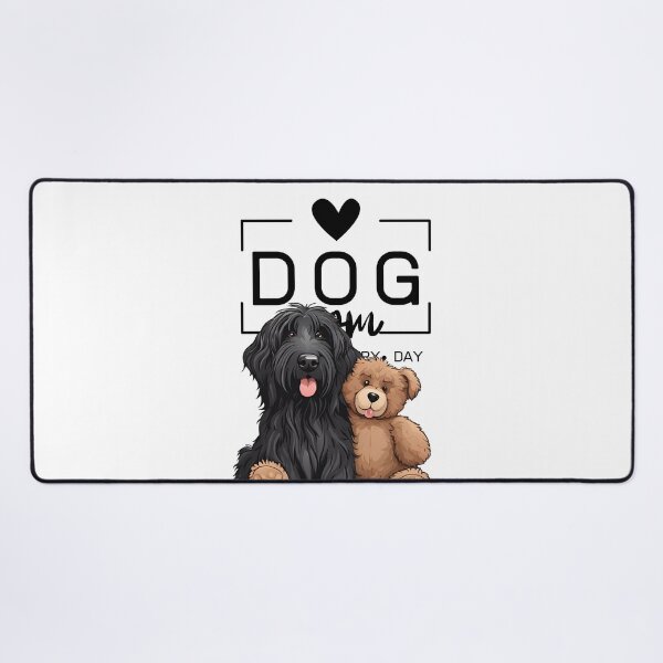 Item preview, Adorable Bergamasco Shepherd with a Plush Teddy Bear – Cartoon Illustration designed and sold by GoodyPaws.