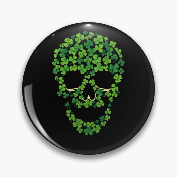 Item preview, Shamrock Skull St. Patrick’s Day Gothic Irish Luck designed and sold by svarupa.